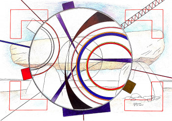 Zeitgenössisches Werk mit dem Titel « lieux mémoire lieux sacrés histoire technologie », Erstellt von FERREIRA-ROCHA  /  LUARFR