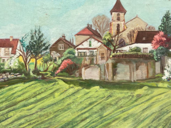 Zeitgenössisches Werk mit dem Titel « Eglise de Brétigny-sur-Orge », Erstellt von REJANE