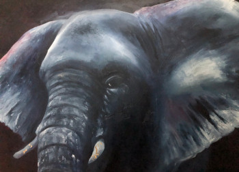 Zeitgenössisches Werk mit dem Titel « Elephant », Erstellt von VMB