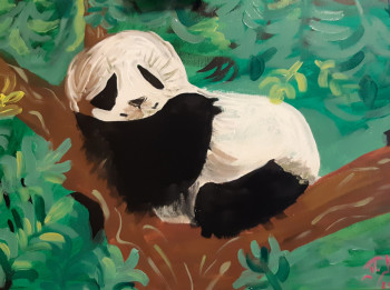 Zeitgenössisches Werk mit dem Titel « Panda. », Erstellt von POLINA