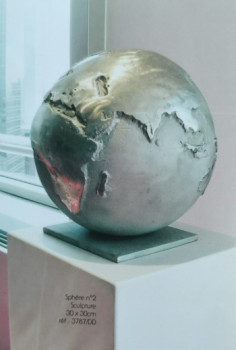 Zeitgenössisches Werk mit dem Titel « GLOBE », Erstellt von CRAZYART DOMINIQUE DOERR