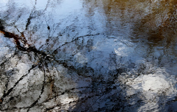 Zeitgenössisches Werk mit dem Titel « Traversée bleue », Erstellt von MICHEL VERNA