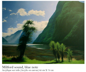 Zeitgenössisches Werk mit dem Titel « Milford sound, Blue note », Erstellt von FISH