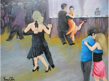 Zeitgenössisches Werk mit dem Titel « MILONGA II », Erstellt von MARIE COLIN