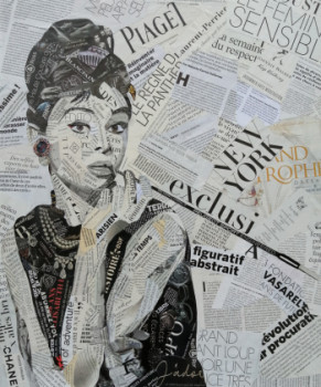 Zeitgenössisches Werk mit dem Titel « Audrey Hepburn », Erstellt von POLUK'S