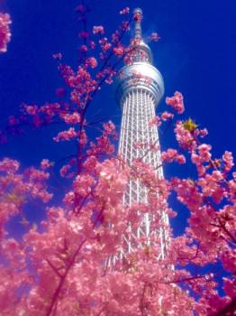 Zeitgenössisches Werk mit dem Titel « Printemps japonais », Erstellt von MAZE