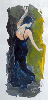 Zeitgenössisches Werk mit dem Titel « Danseuse de flamenco », Erstellt von MICHEL HAMELIN