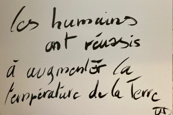 Zeitgenössisches Werk mit dem Titel « L’humanité sur terre », Erstellt von NICOLAS D