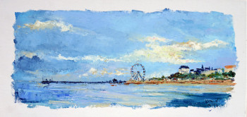 Zeitgenössisches Werk mit dem Titel « Arcachon la grande roue. », Erstellt von MICHEL HAMELIN