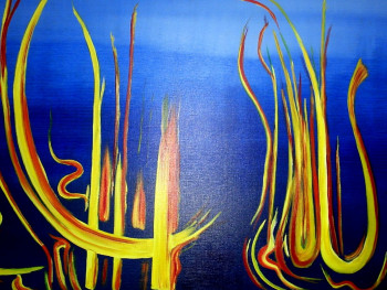 Zeitgenössisches Werk mit dem Titel « La FLAMME », Erstellt von DANIEL M. DR. EL DAN