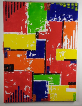 Zeitgenössisches Werk mit dem Titel « Tableau moderne abstrait 38 », Erstellt von PATRICE PAINTING