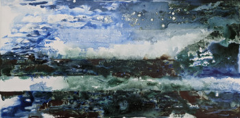 Zeitgenössisches Werk mit dem Titel « Mer d'Automne II », Erstellt von ISABELLE LANGLOIS