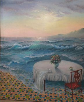 Zeitgenössisches Werk mit dem Titel « Cascade vers la mer », Erstellt von NORIART