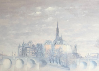 Zeitgenössisches Werk mit dem Titel « Le Pont Neuf », Erstellt von MARTHE BRILMAN