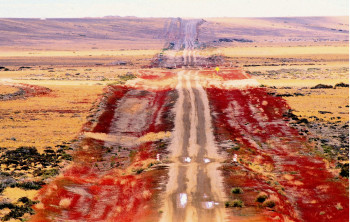 Zeitgenössisches Werk mit dem Titel « Route d’Ushuaïa Patagonie. », Erstellt von DOMINIQUE LEROY