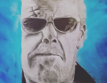 Zeitgenössisches Werk mit dem Titel « Ron Perlman », Erstellt von JUIN