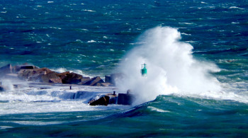 Zeitgenössisches Werk mit dem Titel « Phare sétois », Erstellt von DOMINIQUE LEROY