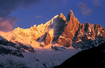 Zeitgenössisches Werk mit dem Titel « Mont blanc. Chamonix », Erstellt von DOMINIQUE LEROY