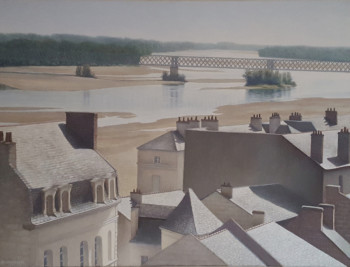 Zeitgenössisches Werk mit dem Titel « La Loire où les toits? », Erstellt von DARMSTADTER