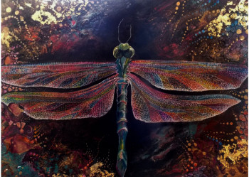 Zeitgenössisches Werk mit dem Titel « Dragonfly », Erstellt von ISABELLE LE PORS