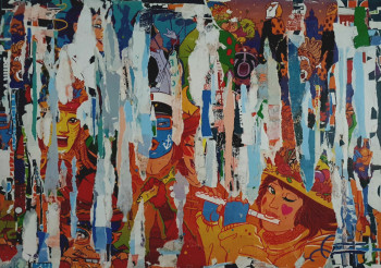 Zeitgenössisches Werk mit dem Titel « Carnaval », Erstellt von DOMKCOLLAGE