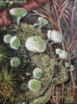 Zeitgenössisches Werk mit dem Titel « Lichen 1 », Erstellt von NELLY SIMON