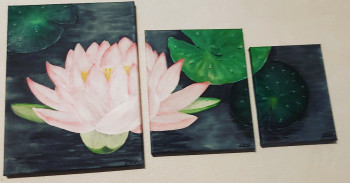 Zeitgenössisches Werk mit dem Titel « Lotus », Erstellt von CESS