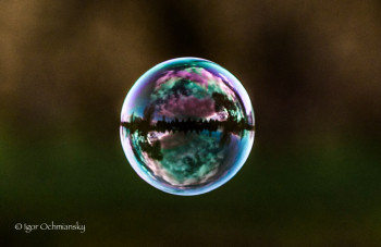 Zeitgenössisches Werk mit dem Titel « Cristal bubble univers », Erstellt von IGOR OCHMIANSKY