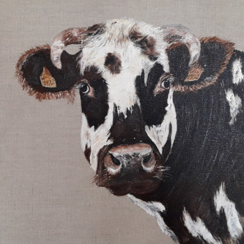 Zeitgenössisches Werk mit dem Titel « Vache : matricule 1932 », Erstellt von CAROLE LEPREVOST