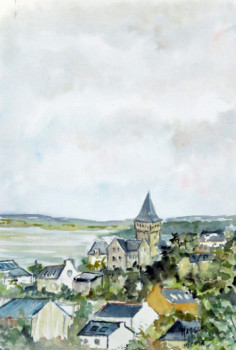 Zeitgenössisches Werk mit dem Titel « La maison de l'amiral à Douarnenez », Erstellt von MICHEL HAMELIN