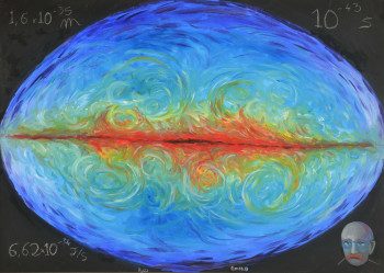 Zeitgenössisches Werk mit dem Titel « Constante de Planck », Erstellt von OMORO