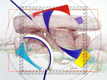 Zeitgenössisches Werk mit dem Titel « lieux d'éternité 1 », Erstellt von FERREIRA-ROCHA  /  LUARFR