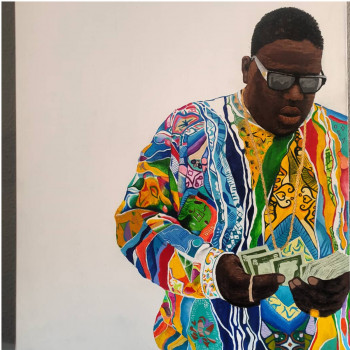 Zeitgenössisches Werk mit dem Titel « Biggie smalls », Erstellt von MATT