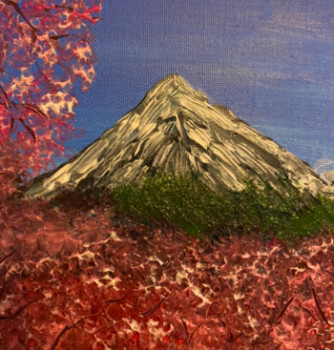 Zeitgenössisches Werk mit dem Titel « Mont fuji », Erstellt von VICTOIRE