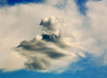 Zeitgenössisches Werk mit dem Titel « Les Nuages ont la Parole..... », Erstellt von PHILIPPE BERTHIER