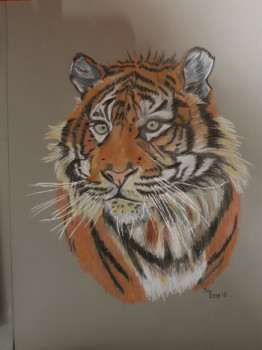 Zeitgenössisches Werk mit dem Titel « TIGRE 2 », Erstellt von SYLOU