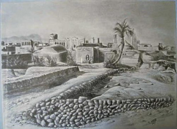 Zeitgenössisches Werk mit dem Titel « Anar (desert d'Iran) », Erstellt von MAHTAB