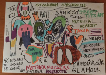 Zeitgenössisches Werk mit dem Titel « I’m on the side of those labeled insane and beaten up not on the side of millionaire self righteous artists », Erstellt von DAVID SROCZYNSKI