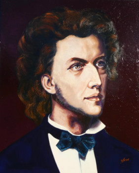 Zeitgenössisches Werk mit dem Titel « Frederic Chopin », Erstellt von PHILIPPE JAMIN