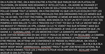 Zeitgenössisches Werk mit dem Titel « création divine, pour le moins, euh le plus aussi », Erstellt von DAVID SROCZYNSKI