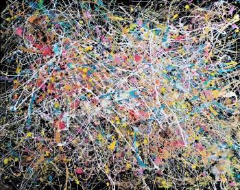 Zeitgenössisches Werk mit dem Titel « Une explosion de couleurs », Erstellt von ANNE ROBIN