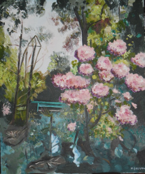 Zeitgenössisches Werk mit dem Titel « fleurs giverny 1 », Erstellt von MIREILLE BREGOU