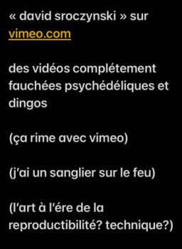 Zeitgenössisches Werk mit dem Titel « google -> « david sroczynski vimeo » », Erstellt von DAVID SROCZYNSKI