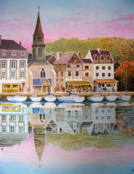 Zeitgenössisches Werk mit dem Titel « Honfleur », Erstellt von LAULPIC