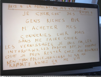 Zeitgenössisches Werk mit dem Titel « s’il vous plaît ? », Erstellt von DAVID SROCZYNSKI