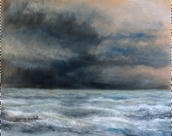 Zeitgenössisches Werk mit dem Titel « tempête 2 », Erstellt von CORINNE QUIBEL