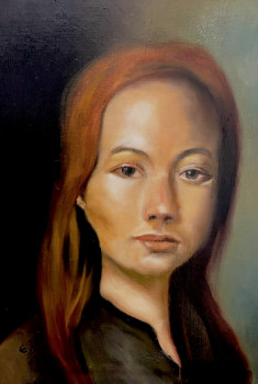 Zeitgenössisches Werk mit dem Titel « PORTRAIT OF MACHA . (kyrgyz model) », Erstellt von FONTECLOSE ART