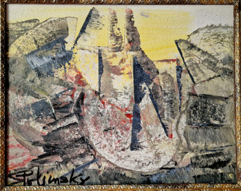 Zeitgenössisches Werk mit dem Titel « Les Baux de Provence », Erstellt von POLJINSKY