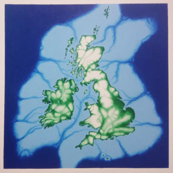 Zeitgenössisches Werk mit dem Titel « Les îles Britanniques », Erstellt von J.L VAN.A