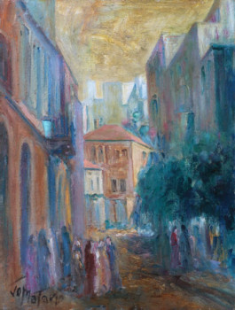 Zeitgenössisches Werk mit dem Titel « Rue Gemmayze Beyrouth », Erstellt von JOSEPH